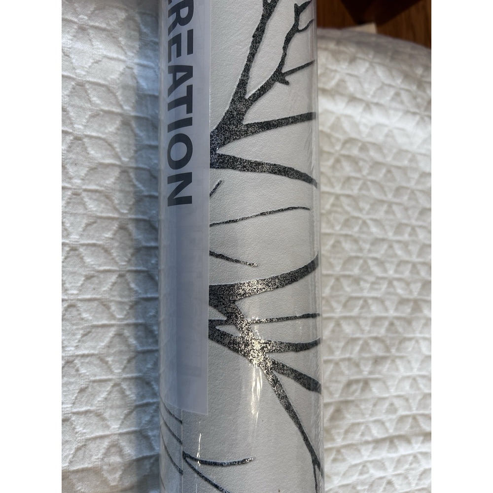 Moriz Floral Wallpaper Roll Color Black Ivory ASC37260-4 21 In Wide X 11 Yd Lon